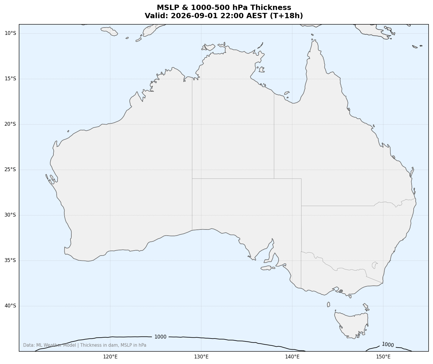 MSLP & Thickness